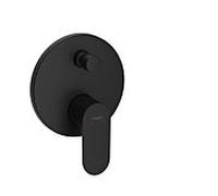 hansgrohe Rebris S set de finition 72467670 mitigeur bain encastré, avec combinaison de sécurité intégrée, noir mat