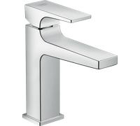 Hansgrohe Mitigeur de lavabo Metropol 100 32501000, chromé – eau froide, sans vidage, pour lave-mains