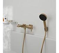 hansgrohe Robinetterie de bain Tecturis E 73420140 saillie 213 mm, apparente, bronze brossé