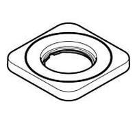Hansgrohe hansgrohe Rosace Axor Citterio M Robinet lavabo 3 trous chrome Quantité:1