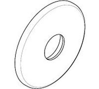 hansgrohe Rosette Axor de match0 chromé 108mm chromé
