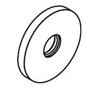 rosette hansgrohe pour bec Axor Steel 2 2-L. Modèle mitigeur lavabo 96910800 mitigeur lavabo