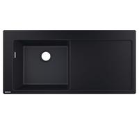 Hansgrohe Évier en granit S 51 S5110-F450 105×51 cm 1 bac égouttoir à droite noir graphite 43330170