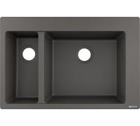 Hansgrohe S 51 évier en granit 77x51 cm gris/graphite/onyx 43315290