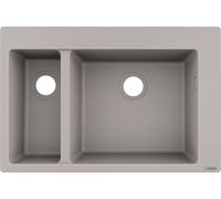 Hansgrohe S 51 évier en granit 77x51 cm gris/graphite/onyx 43315380