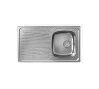 hansgrohe S21 Evier encastré 342, acier inoxydable, avec égouttoir, 860x500mm, vidage manuel, 43372800
