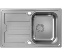 hansgrohe S44 Evier encastré 342, acier inoxydable, avec égouttoir court, 790x500mm, 43364800