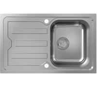 hansgrohe S44 Evier encastré 342, acier inoxydable, avec égouttoir court, 820x510mm, 43368800