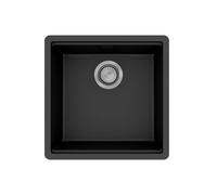 hansgrohe S53 Evier à encastrer SilicaTec, 400x400mm, 43361170, Couleur: Noir graphite