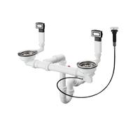 hansgrohe S71 Garniture de vidage et de trop-plein à actionnement automatique, 43932800, D13-11