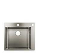 Hansgrohe Évier encastrable S 71 S712-F450 acier inoxydable 55x50 cm 43305800
