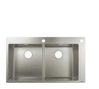 hansgrohe S71 S712-F765 Evier encastré 370/370, acier inoxydable, 43311800