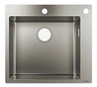 Hansgrohe Évier encastrable S 71 S712-F450 acier inoxydable 55x50 cm 43305800