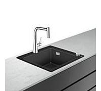 hansgrohe Select combinaison évier 43212000 560 x 510 mm, avec sBox, 1 bac principal, chromé