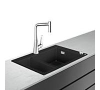 hansgrohe Select combinaison évier 43215000 770 x 510 mm, avec sBox, 2000 vasque principale et supplémentaire, chromé