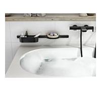 hansgrohe Set de bain WallStoris 27966670 en plastique, noir mat