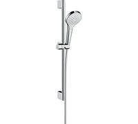 hansgrohe Croma Select S set de douche Vario 26563400 EcoSmart, blanc - barre de douche chromé , 90 cm