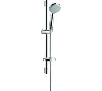 hansgrohe set de douche Croma 100 Vario 27776000 avec barre de douche 65 cm Unica C, chrome, Ecosmart