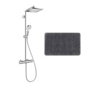 Hansgrohe Set de douche Crometta E 240 + cadeau gratuit tapis de salle de bain (27271000-DAN)