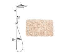 Hansgrohe Set de douche Crometta E 240 + cadeau gratuit tapis de salle de bain, beige (27271000-2BE)