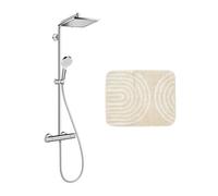 Hansgrohe Set de douche Crometta E 240 + cadeau gratuit tapis de salle de bain, beige (27271000-7BE)