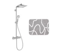 Hansgrohe Set de douche Crometta E 240 + cadeau gratuit tapis de salle de bain, gris (27271000-8SE)