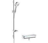 Hansgrohe Raindance Select E - Set de douche 120 avec thermostat Ecostat Select, 3 jets, chrome 27039000