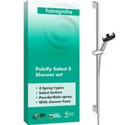 hansgrohe Set de douche Pulsify Select S 105 3jet Relaxation 90 cm Barre de douche Chrome, 1 pièce.