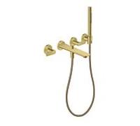 Hansgrohe Robinetterie de baignoire Axor Citterio 49481950 – 3 trous encastré laiton brossé