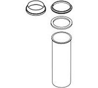 hansgrohe set de tubes hansgrohe 2000 2000 / 4 "chrome 94203000
