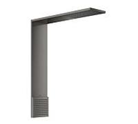 hansgrohe ShowerComposition module de douche 12593330 250x250mm, montage mural, 1jet, avec douche d'épaule, chrome noir poli
