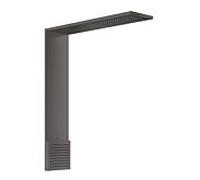 hansgrohe ShowerComposition module de douche 12593340 250x250mm, montage mural, 1jet, avec douche d'épaule, chrome noir brossé