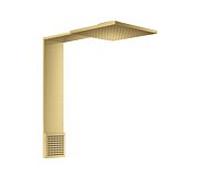 hansgrohe ShowerComposition module de douche 12594250 250x250mm, montage mural, 2jets, avec douchette d'épaule, optique or brossé