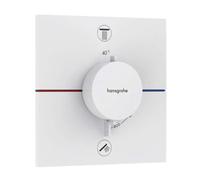 Hansgrohe Mitigeur thermostatique encastré ShowerSelect Comfort E 15572700 2 sorties blanc mat