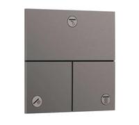 hansgrohe ShowerSelect Comfort E - Robinet d'arrêt pour la montage encastré de mitigeurs thermostatiques ShowerSelect Comfort (3 fonctions), Noir chromé brossé, 15573340