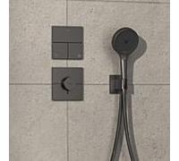 hansgrohe ShowerSelect Comfort E thermostat 15574340 UP, pour 1 consommateur, chrome noir brossé