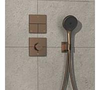 hansgrohe ShowerSelect Comfort E thermostat 15575140 UP, pour 1 consommateur et une sortie supplémentaire, bronze brossé