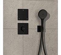 hansgrohe ShowerSelect Comfort E thermostat 15575670 UP, pour 1 consommateur et une prise supplémentaire, noir mat