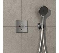 hansgrohe ShowerSelect Comfort E thermostat 15578000 UP, pour 2 consommateurs, avec combinaison de sécurité EN 1717, chromé