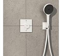 hansgrohe ShowerSelect Comfort E thermostat 15578700 UP, pour 2 consommateurs, avec combinaison de sécurité EN 1717, blanc mat
