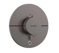 hansgrohe ShowerSelect Comfort S thermostat 15562340 UP, pour 1 consommateur et une sortie supplémentaire, chrome noir brossé