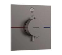 Hansgrohe Mitigeur de douche encastré ShowerSelect Comfort E Thermostatique Chrome noir brossé