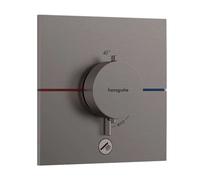 Hansgrohe ShowerSelect Comfort E mitigeur thermostatique encastré 15575340, chrome noir brossé