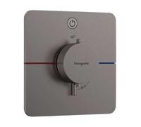 Hansgrohe ShowerSelect Comfort - Mitigeur thermostatique encastré, chrome noir brossé 15581340