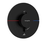 hansgrohe ShowerSelect Comfort S thermostat 15562670 UP, pour 1 consommateur et une prise supplémentaire, noir mat