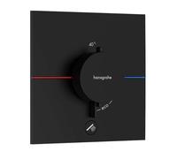Hansgrohe ShowerSelect Comfort - Mitigeur thermostatique encastré, noir mat 15575670