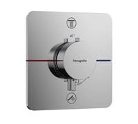 hansgrohe ShowerSelect Comfort Q thermostat 15583000 UP, pour 2 Verbraucher , sans combinaison de sécurité EN 1717, chromé