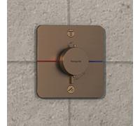 Hansgrohe Mitigeur encastré ShowerSelect Comfort Q 15583140 thermostatique 2 sorties bronze brossé