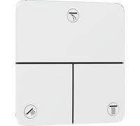 hansgrohe ShowerSelect Comfort Q - Robinet d'arrêt pour la montage encastré de mitigeurs thermostatiques ShowerSelect Comfort (3 fonctions), Blanc mat, 15587700