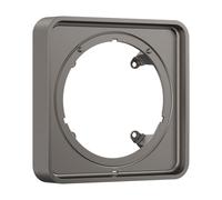 hansgrohe ShowerSelect Comfort Q rosace de rallonge 22mm, 13618340, Couleur: Chrome noir brossé